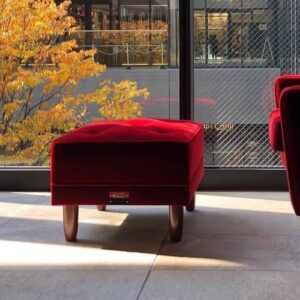 オットマン 名古屋プレミアムモケットレッド
