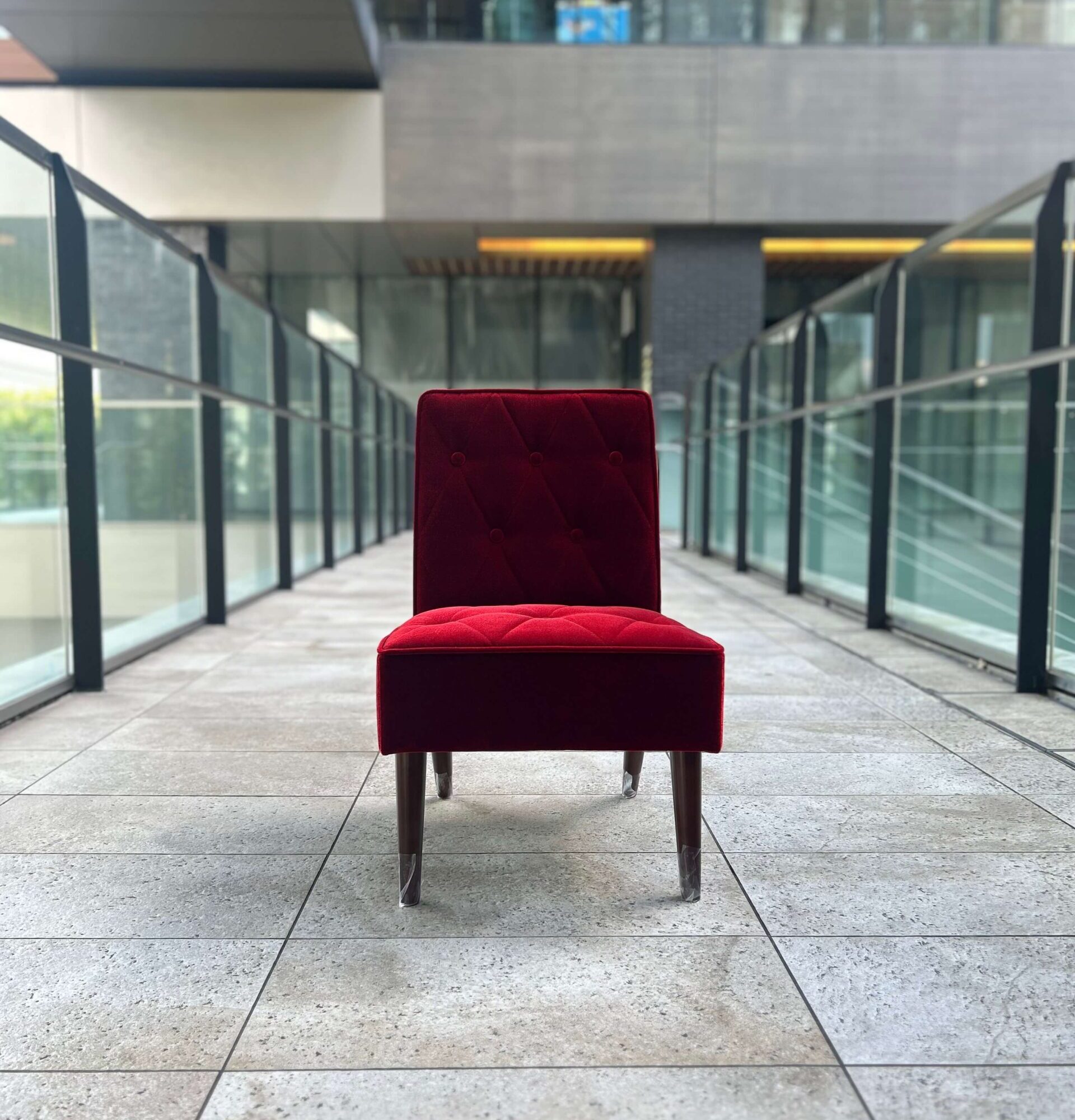 カフェチェア 名古屋プレミアムモケットレッド