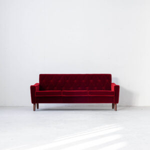 ロビーチェア 3シーター 名古屋プレミアムモケットレッド